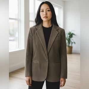 Casa De Lana Vintage Women’s Corduroy Blazer Size 14 . Sage Green.